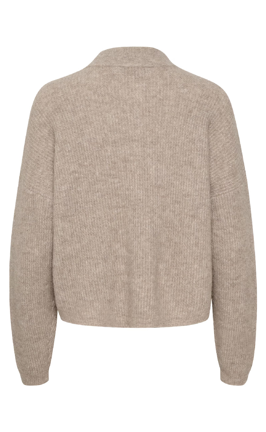 Gestuz Cardigan - Alpha - Warm Sand Melange - Image 3