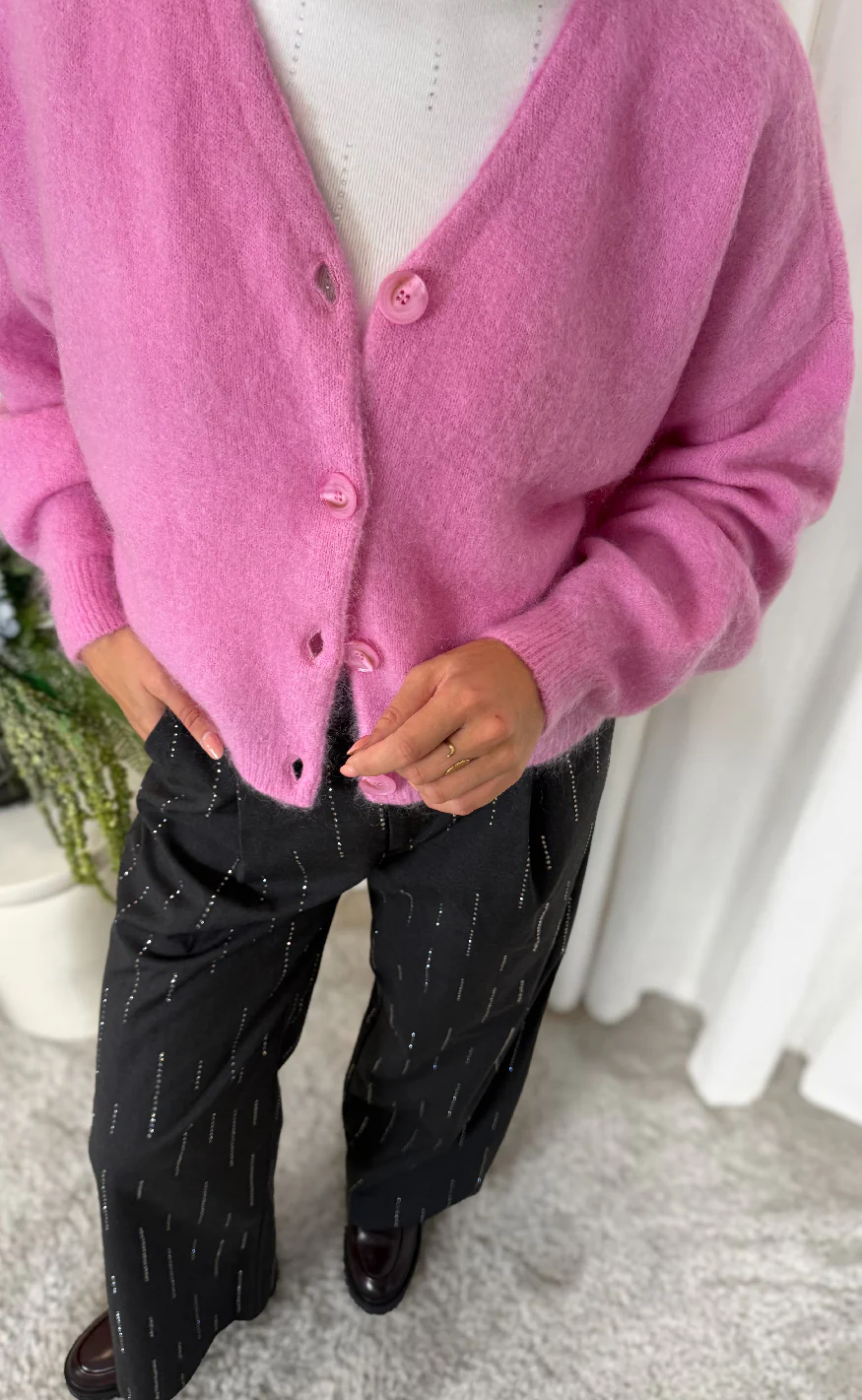 Gestuz Cardigan - Debbie - Begonia Melange - Image 11