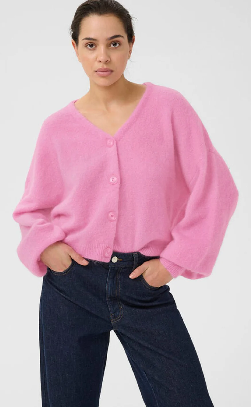 Gestuz Cardigan - Debbie - Begonia Melange - Image 2
