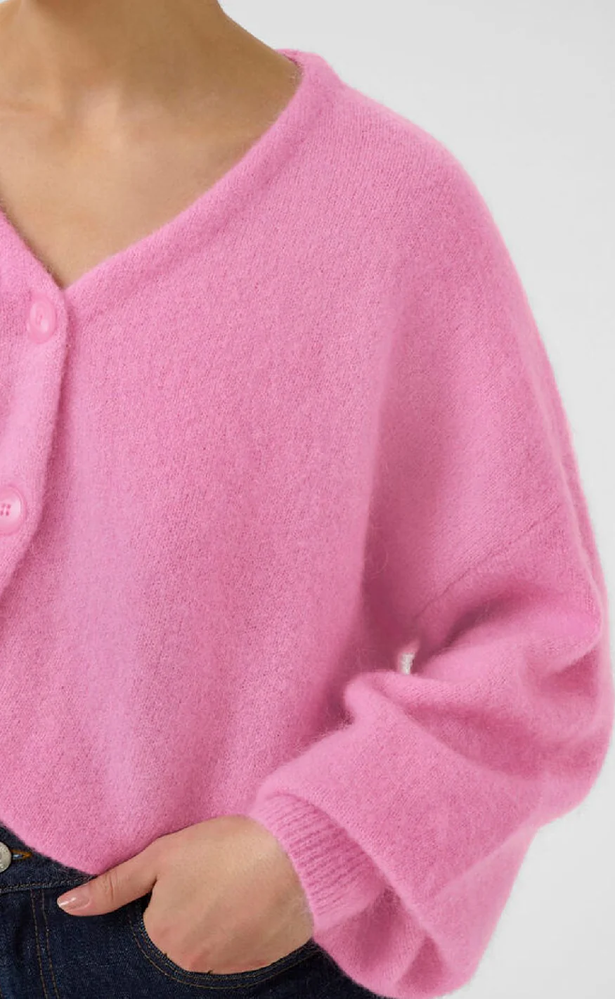 Gestuz Cardigan - Debbie - Begonia Melange - Image 4