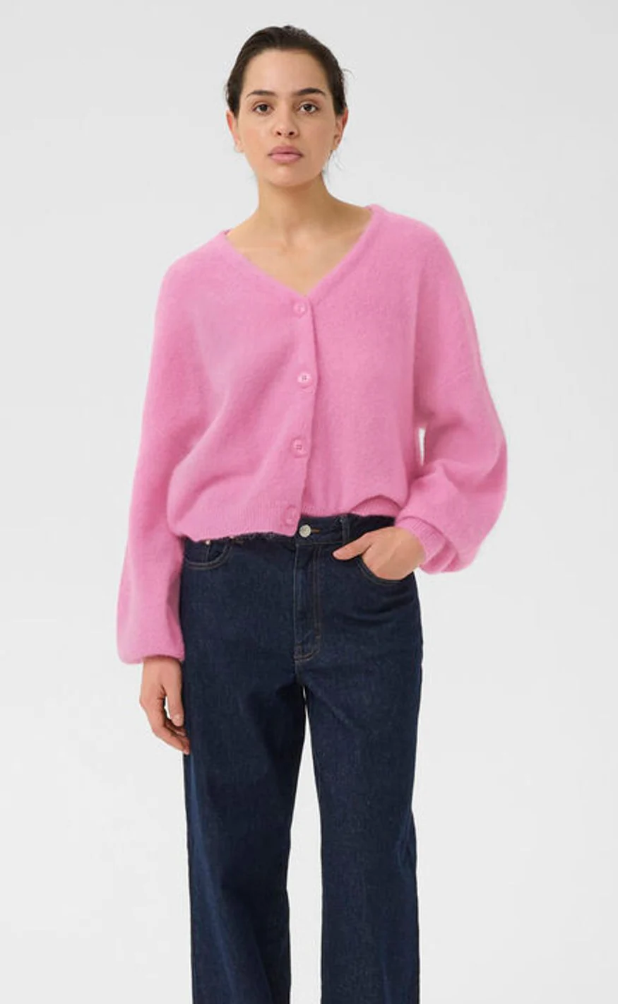 Gestuz Cardigan - Debbie - Begonia Melange - Image 7