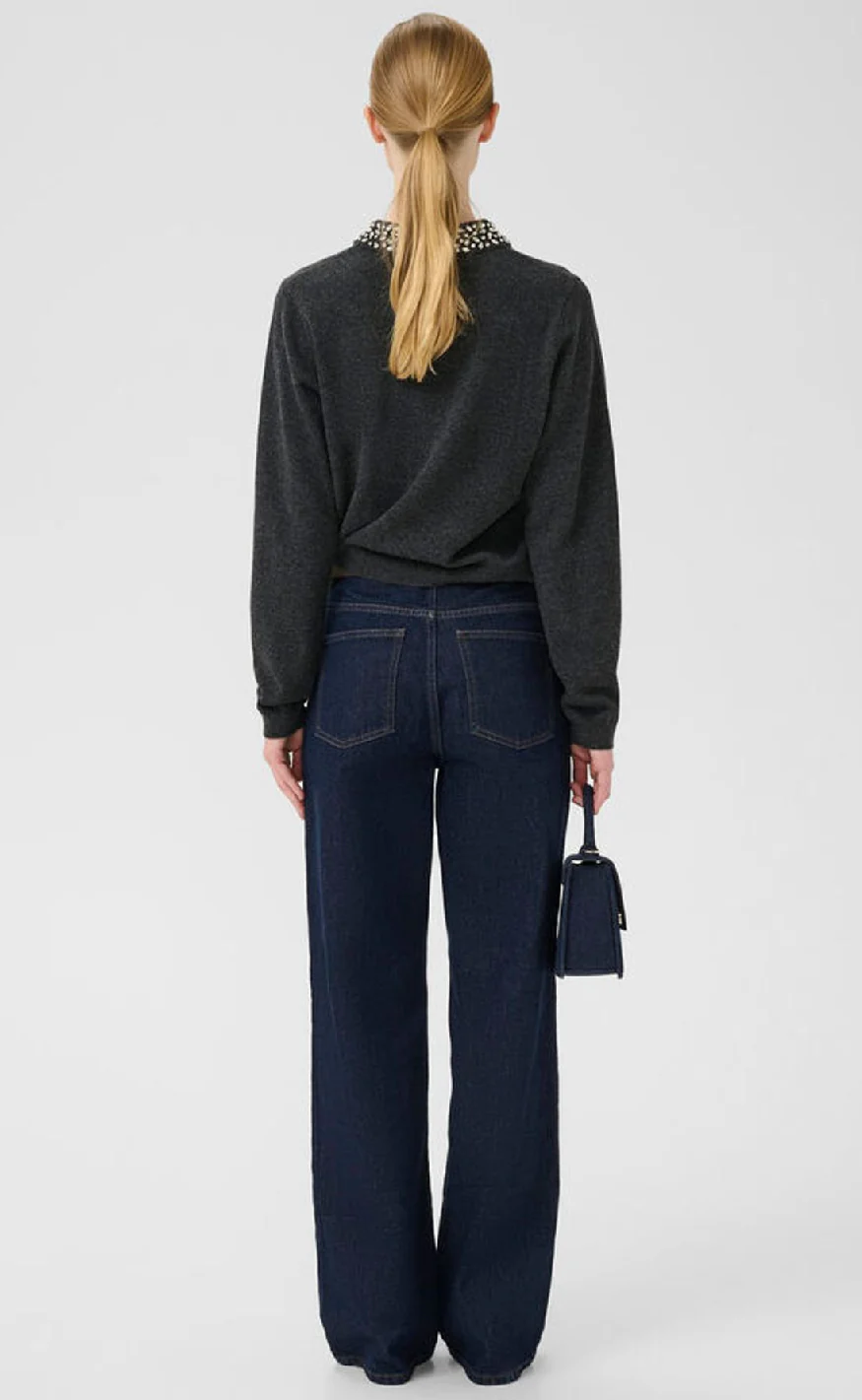 Gestuz Pullover - Manzi - Deep Graphite Melange - Image 7