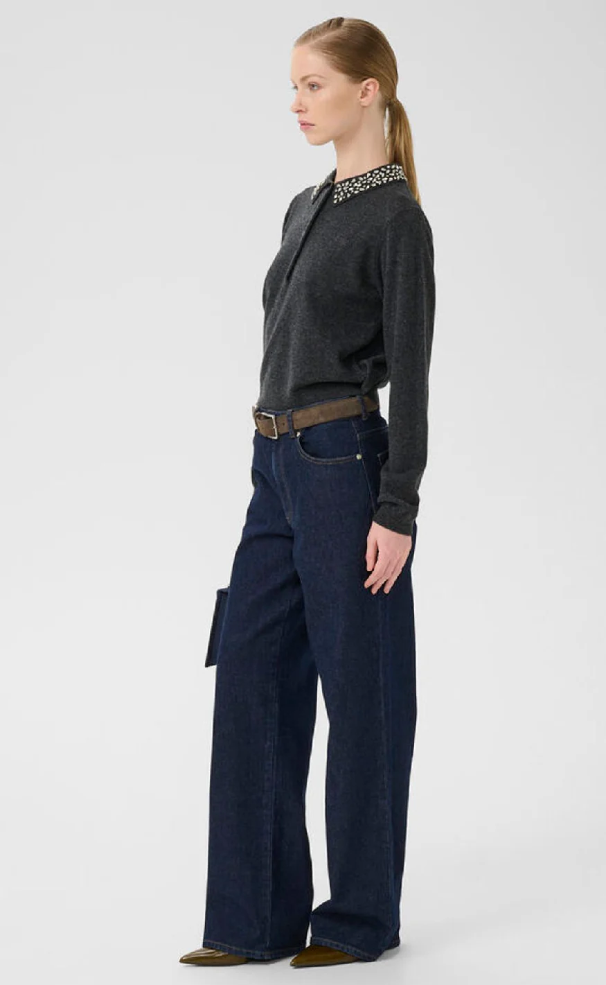 Gestuz Pullover - Manzi - Deep Graphite Melange - Image 9