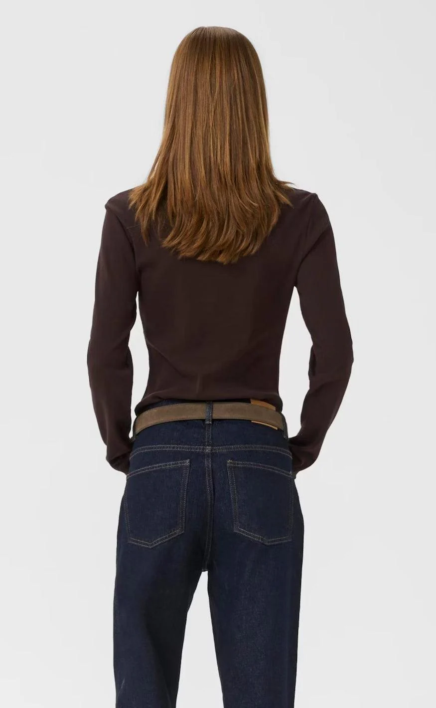 Gestuz Bluse - Drew LS Polo - Mole - Image 4