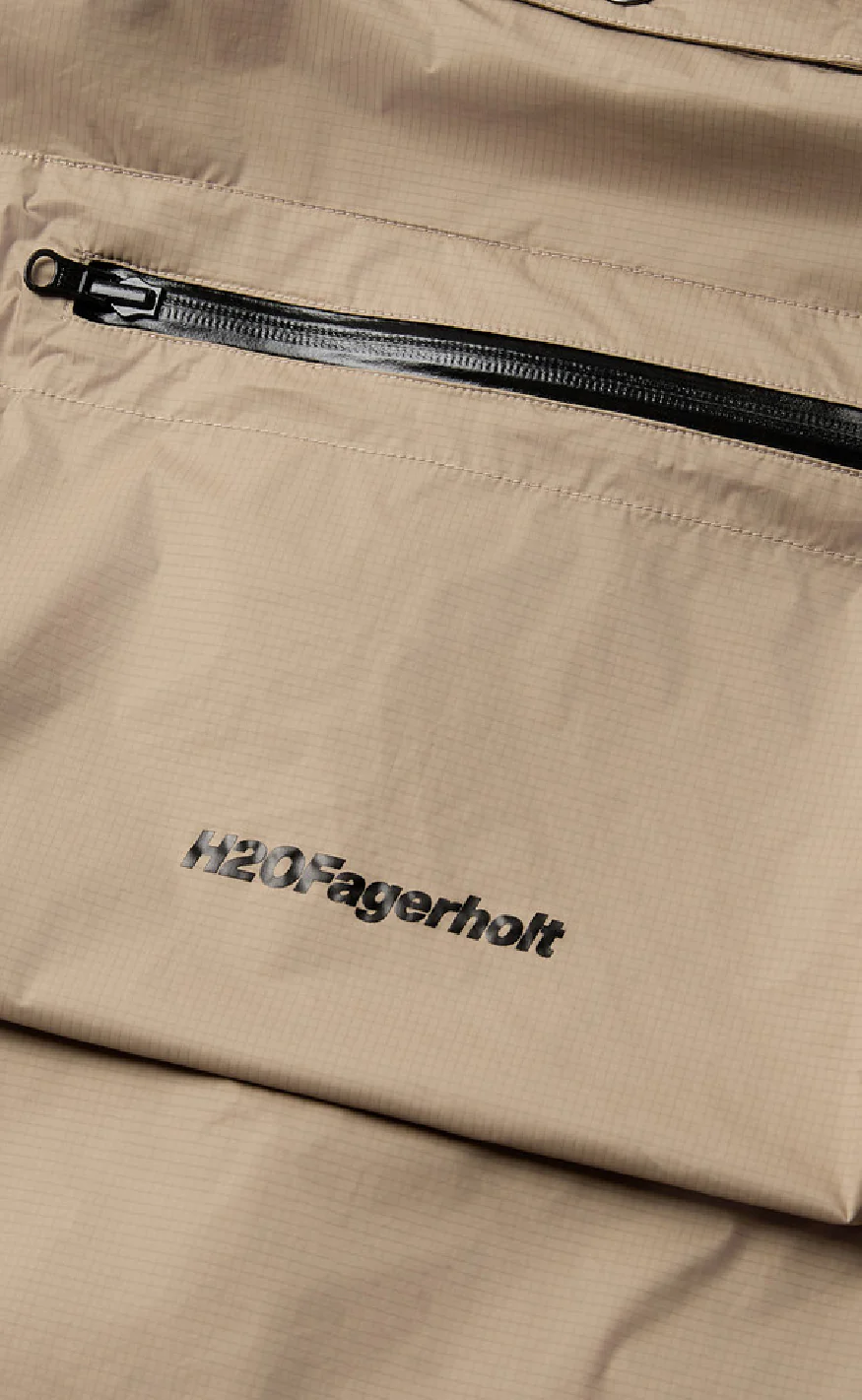H2O Fagerholt Regnjakke - Tech3 Rain - Sand - Image 5