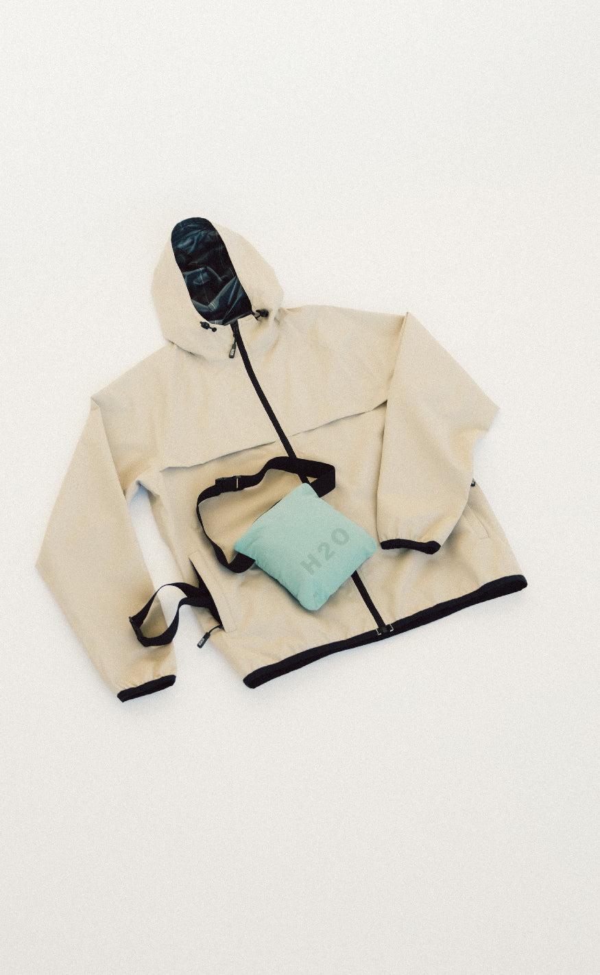 H2O Regnjakke - Rømø Unisex - Warm Grey - Image 9