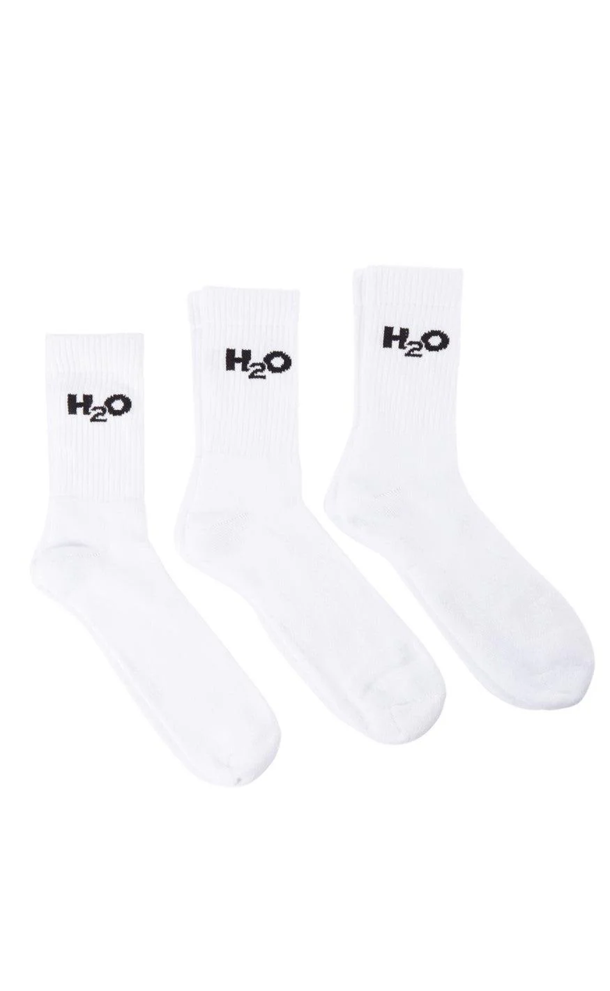 H2O Strømper - 3-Pack - White - Image 2