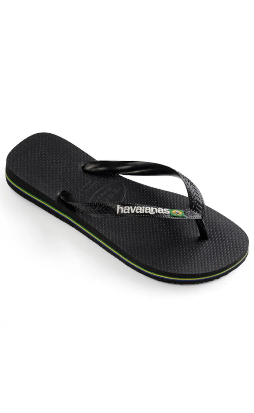 Havaianas Klipklapper / Sandal - Brasil Logo - Black - Image 4