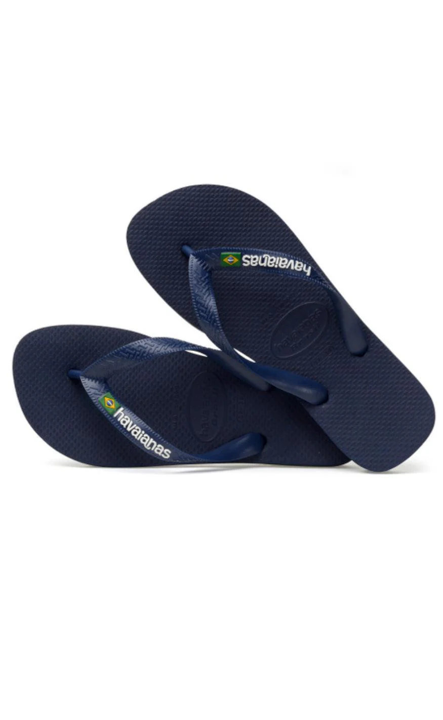 Havaianas Klipklapper / Sandal - Brasil Logo - Navy Blue - Image 3