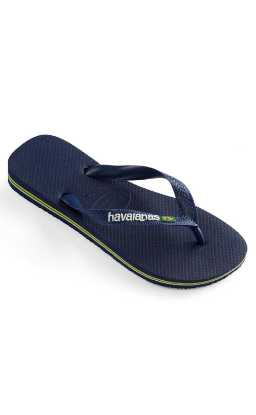 Havaianas Klipklapper / Sandal - Brasil Logo - Navy Blue - Image 5