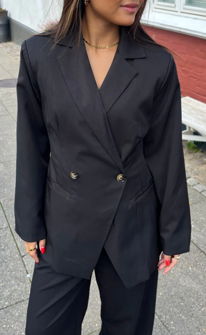 Say INA Copenhagen Blazer - Anne Asymmetrical - Black - Image 5