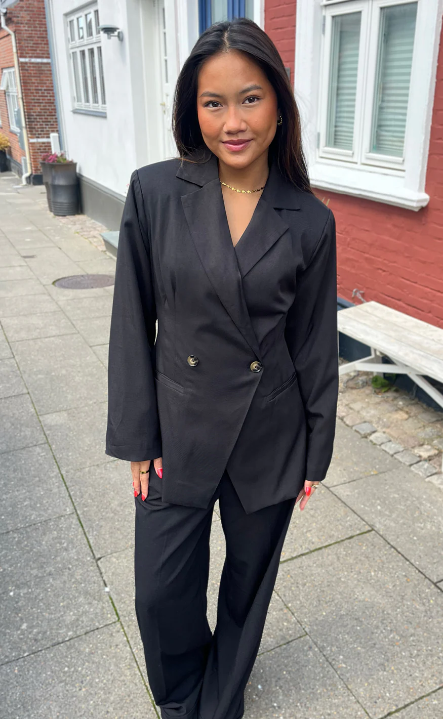 Say INA Copenhagen Blazer - Anne Asymmetrical - Black - Image 6
