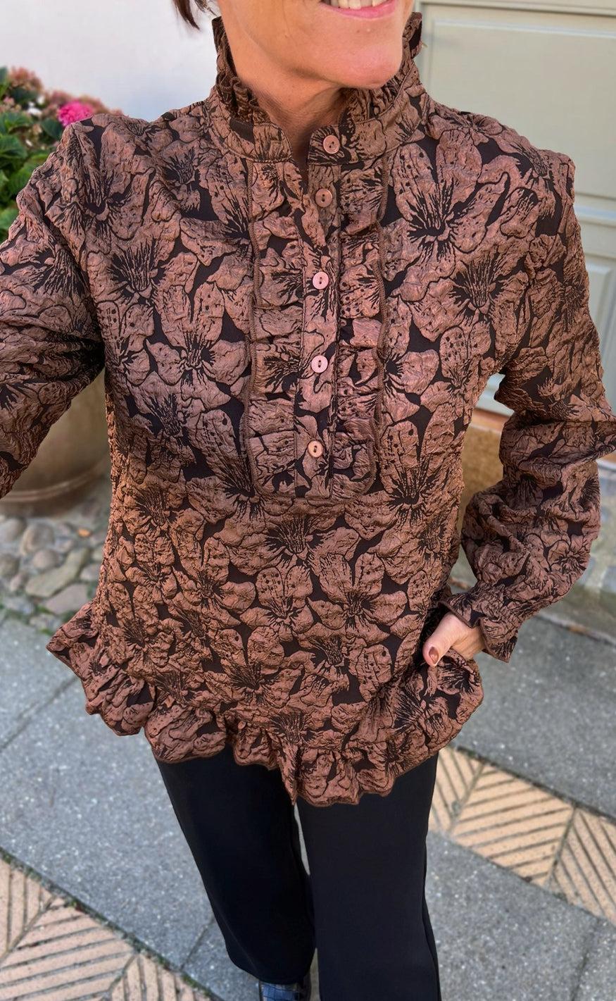 Say INA Copenhagen Bluse - Roxie - Brown - Image 3