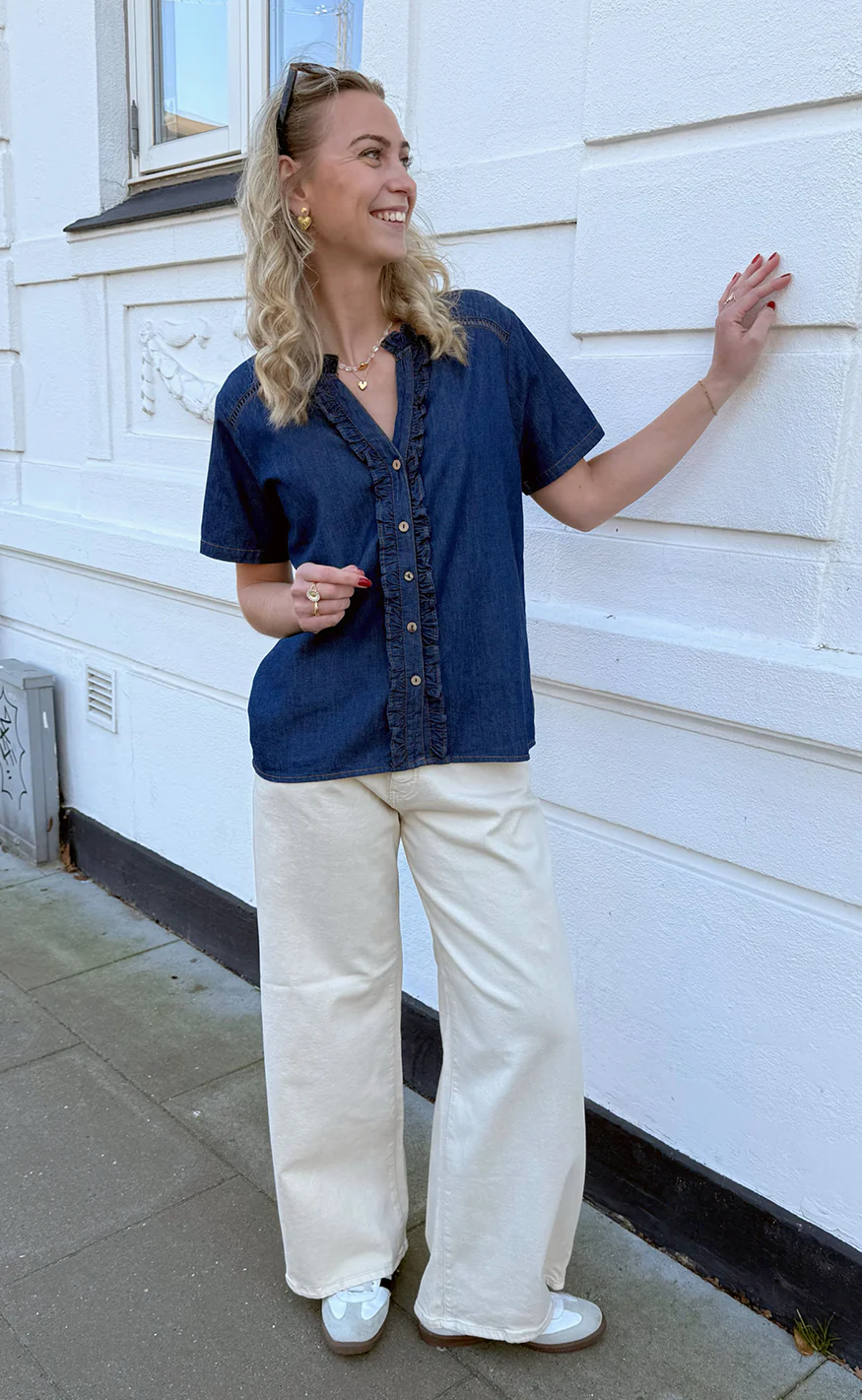 Say INA Copenhagen Bluse - Sophie - Denim Blue - Image 4