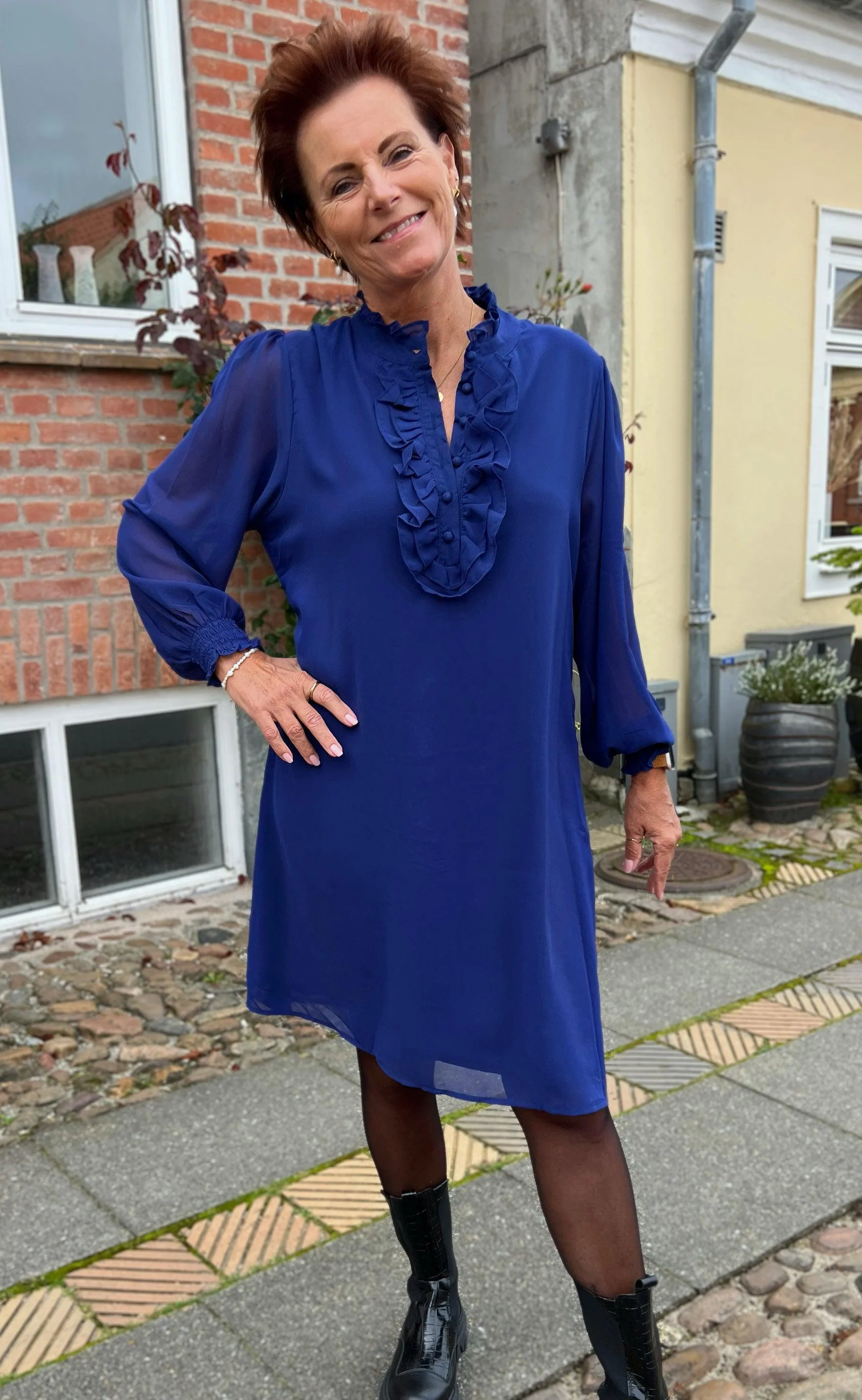 Say INA Copenhagen Kjole - Cami - Navy Blue - Image 3