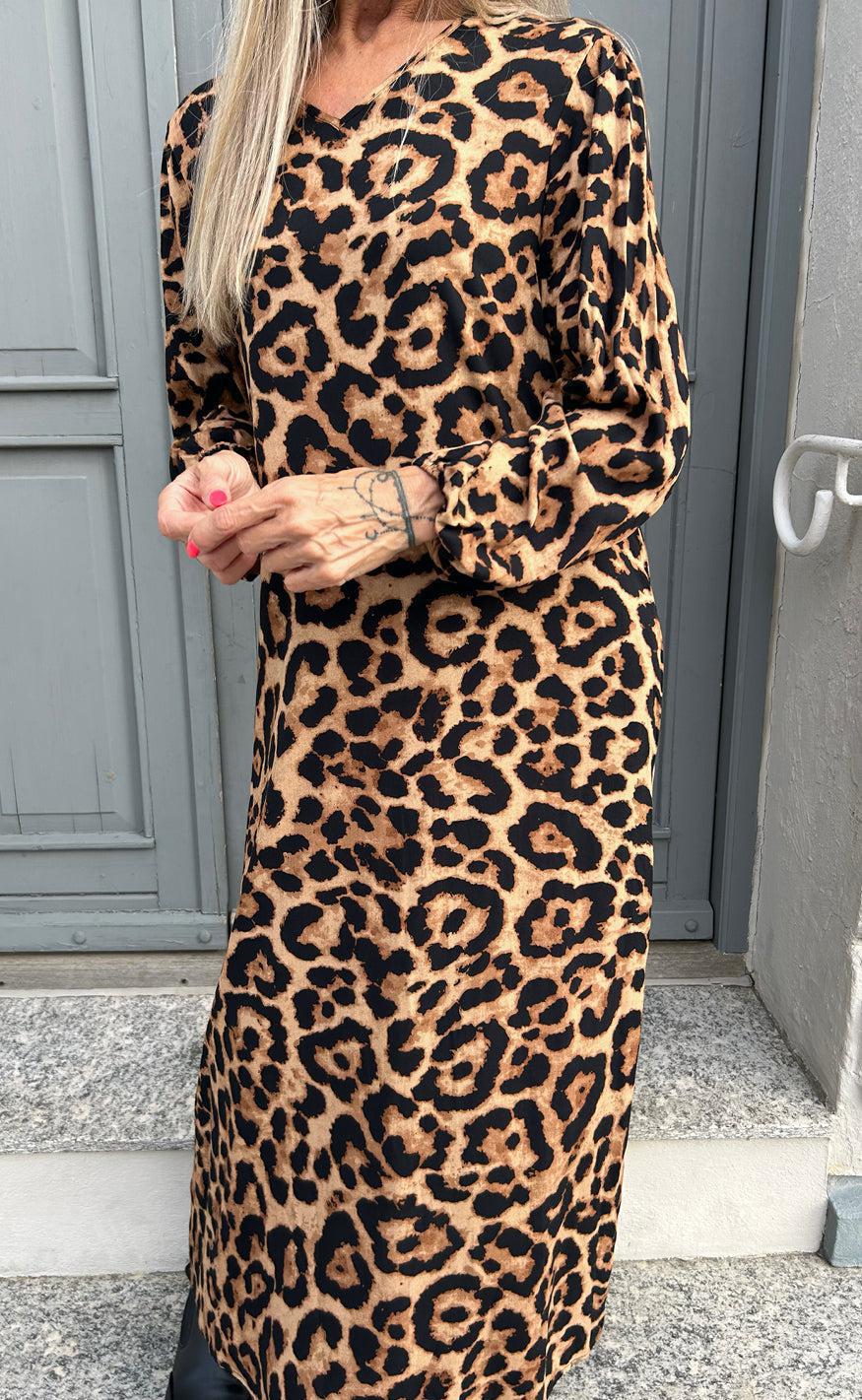 Say INA Copenhagen Kjole - Lia Poplin - Leopard - Image 10