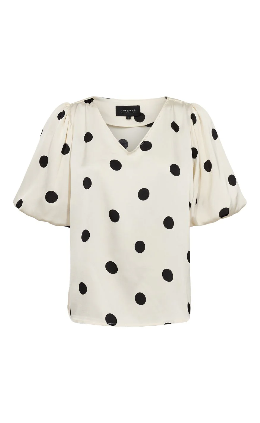 Liberté Bluse - Dotti - Creme Black Dot - Image 2