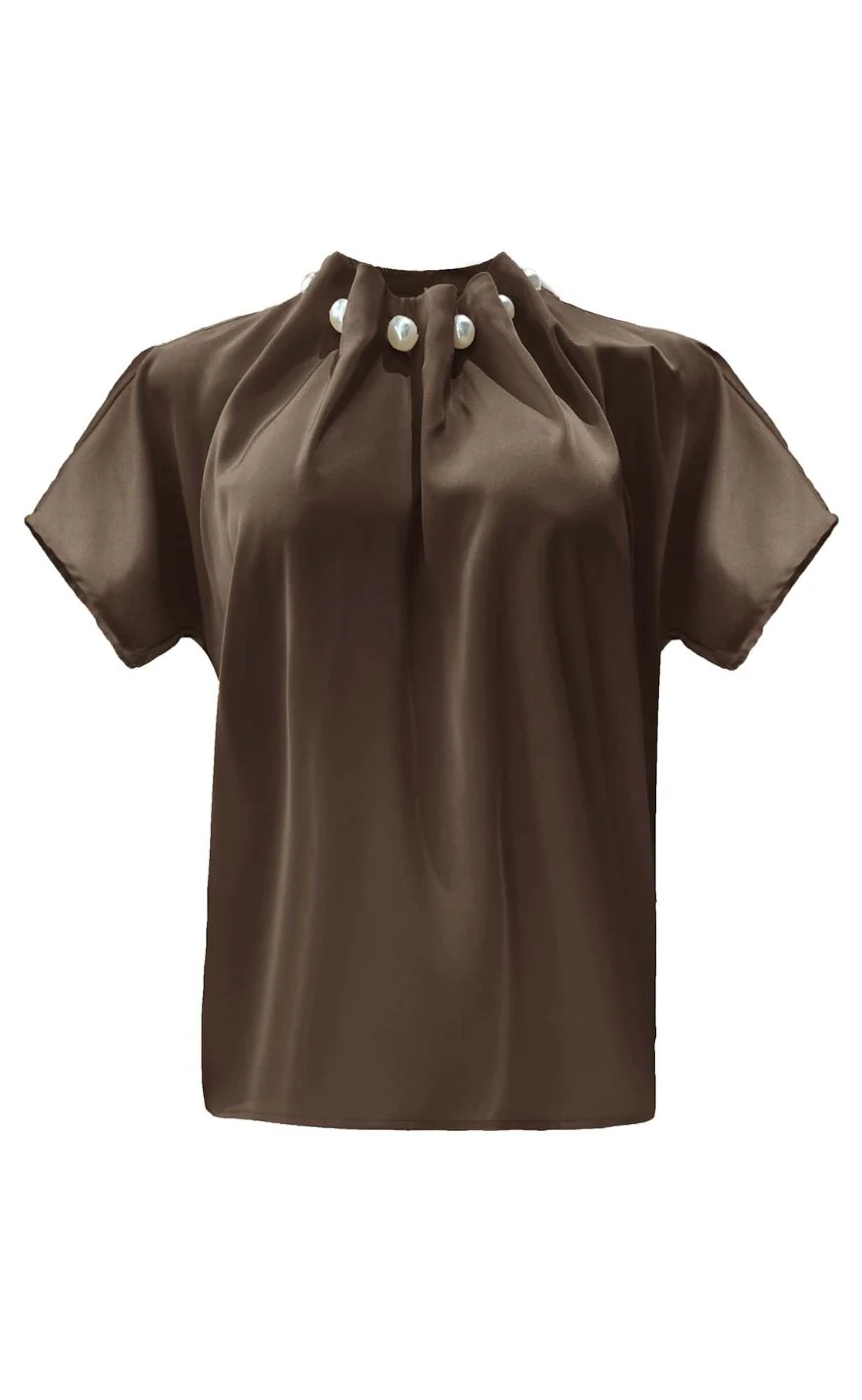 Liberte Bluse - Pip Pearl - Brown - Image 2