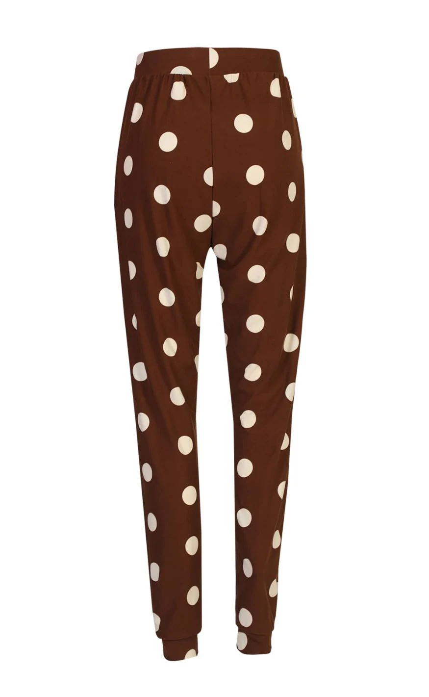 Liberté Bukser - Alma - Brown Creme Dot - Image 3