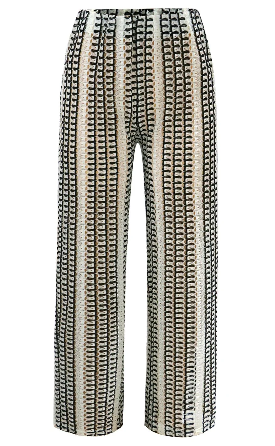 Liberté Bukser - Croc - Black Creme Stripe - Image 2