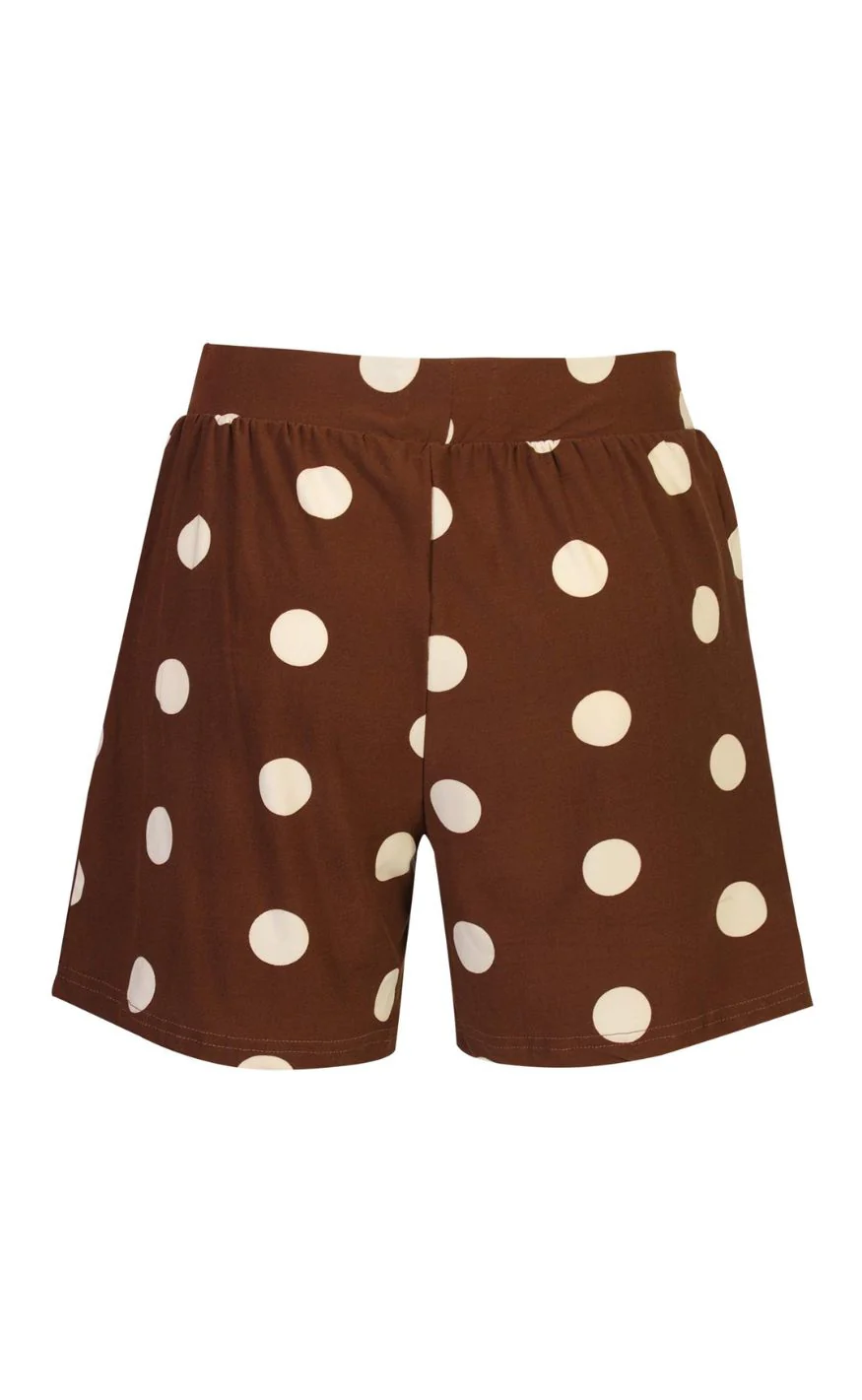 Liberté Shorts - Alma - Brown Creme Dot - Image 3