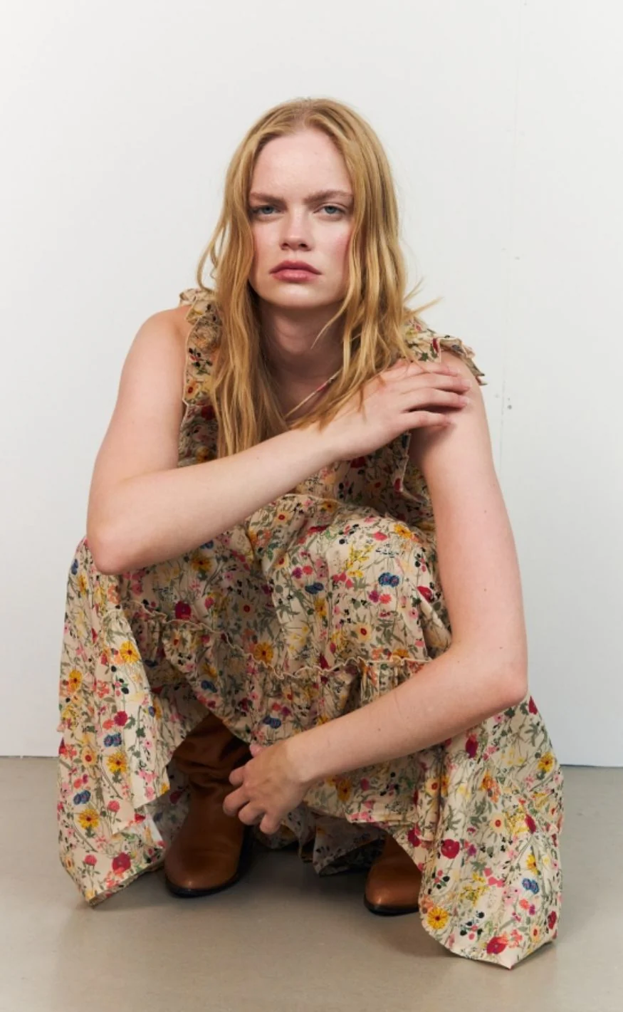 Lollys Laundry Kjole - SamoLL Midi - Flower Print - Image 5