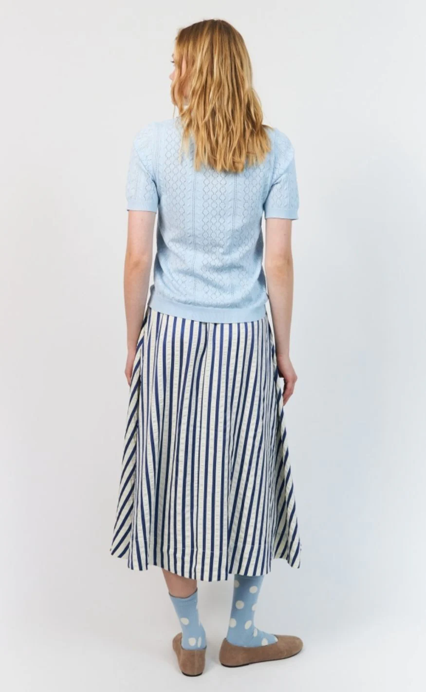 Lollys Laundry Nederdel - BristolLL Midi - Blue - Image 3