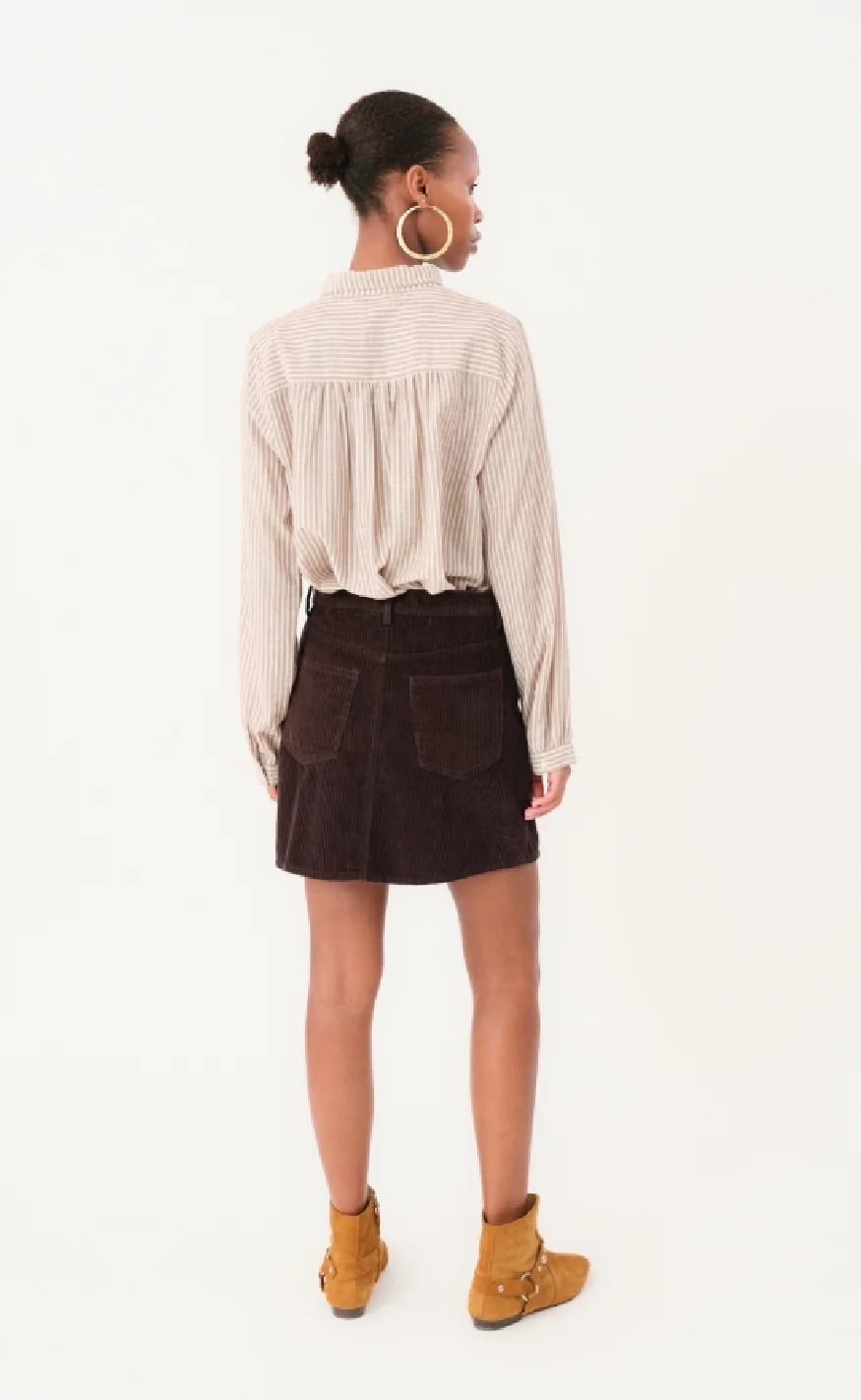 Lollys Laundry Nederdel - Eva LL - Dark Mokka - Image 7