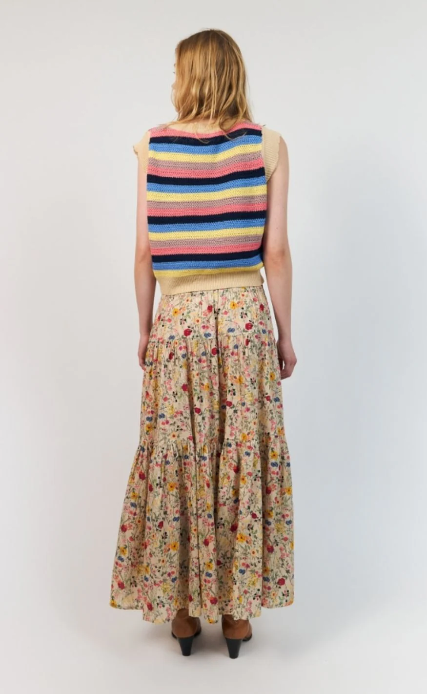 Lollys Laundry Nederdel - SunsetLL Maxi - Flower Print - Image 5