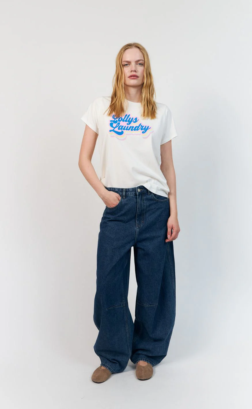 Lollys Laundry T-shirt - RomaLL SS - White - Image 2