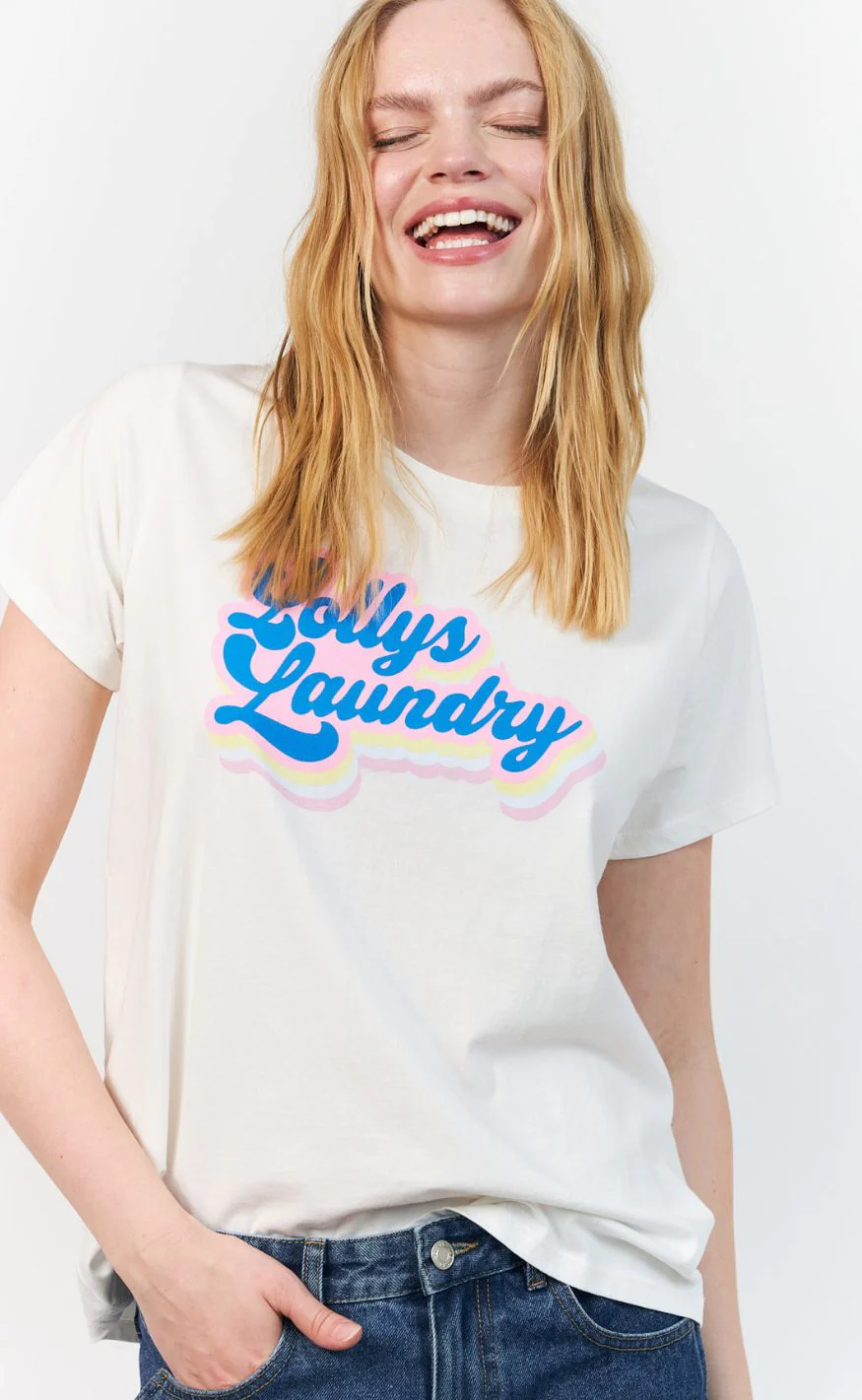 Lollys Laundry T-shirt - RomaLL SS - White - Image 4
