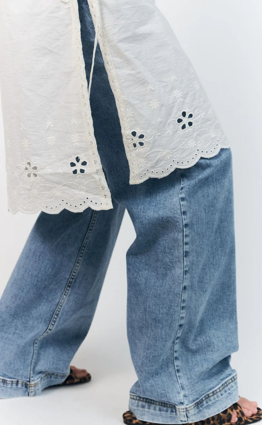 Lollys Laundry Top - BelloLL Long - White - Image 2