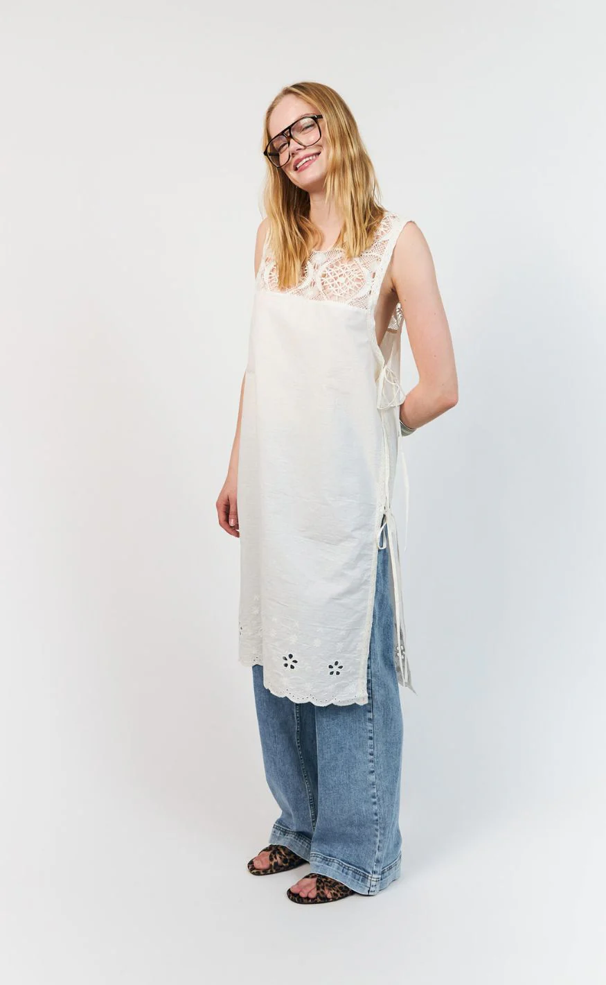 Lollys Laundry Top - BelloLL Long - White - Image 3