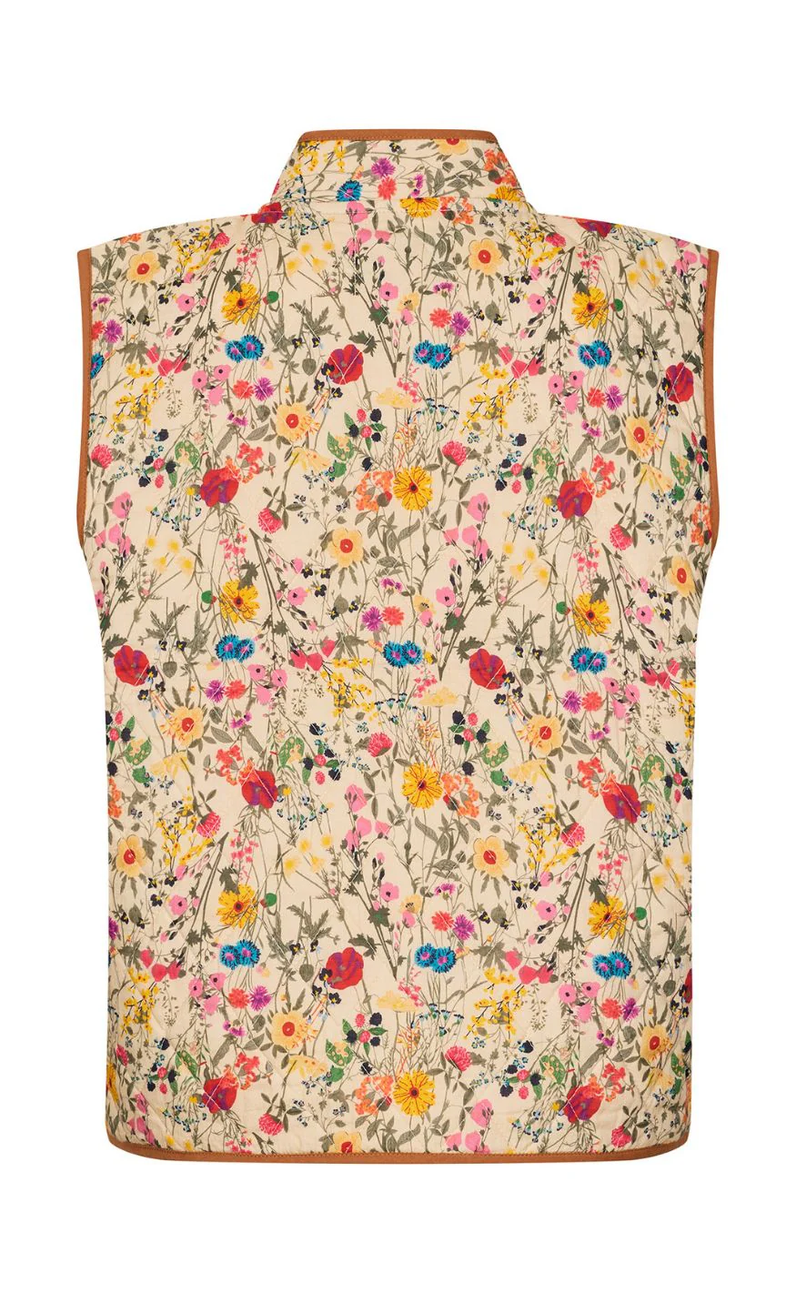 Lollys Laundry Vest - CairoLL Quilted - Flower Print - Image 3