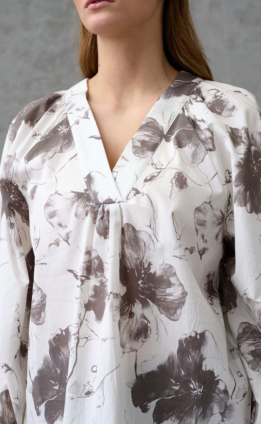 Love & Divine Bluse - Love1528 - Brown Flower - Image 7