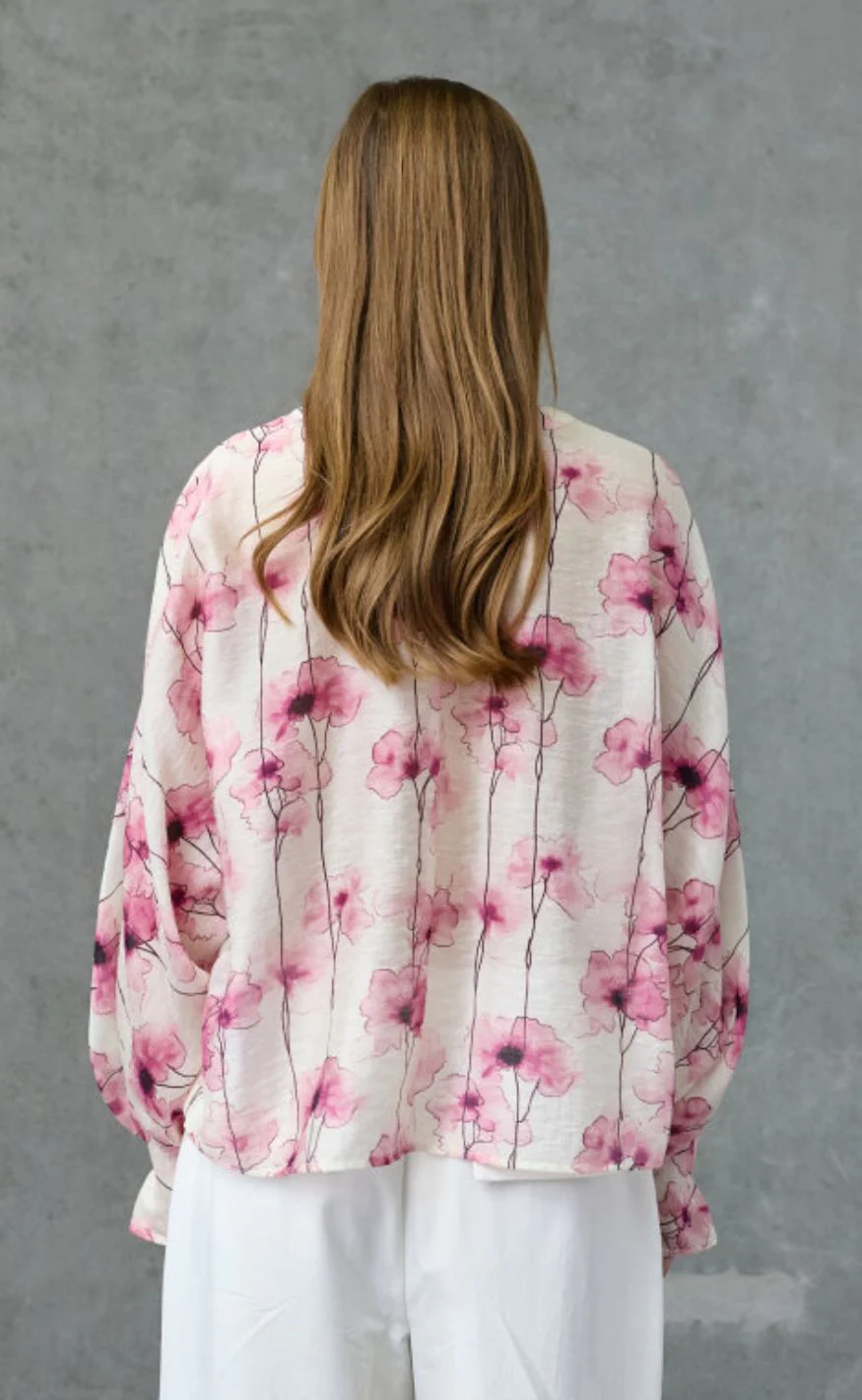 Love & Divine Bluse - love1551 - Pink Flower - Image 4