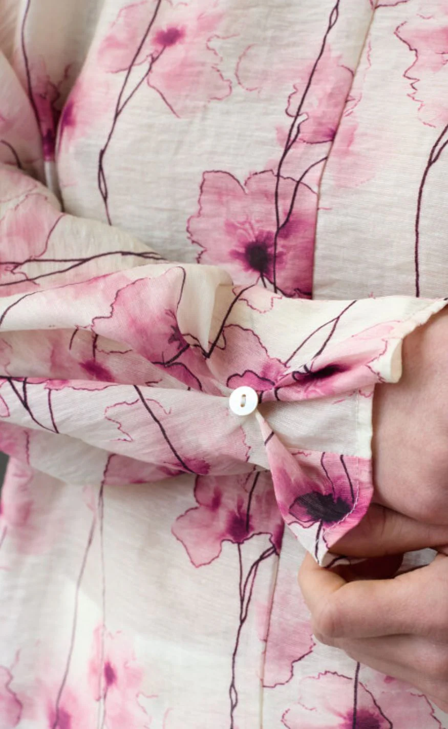 Love & Divine Bluse - love1551 - Pink Flower - Image 5