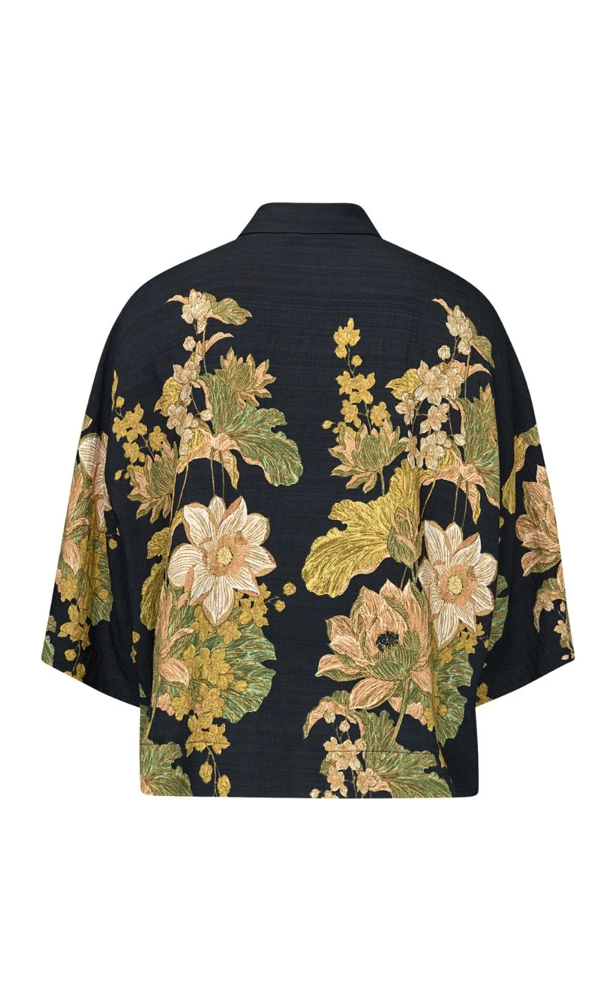 Love & Divine Bluse - Love1553 - Black Paisley - Image 4