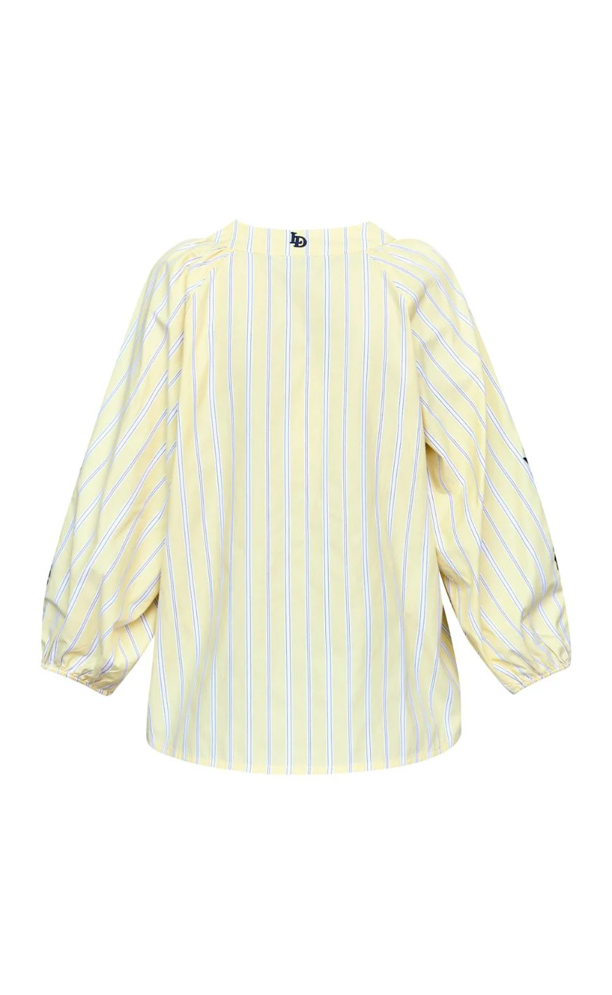 Love & Divine Bluse - Love1597 - Straw Stripes - Image 3