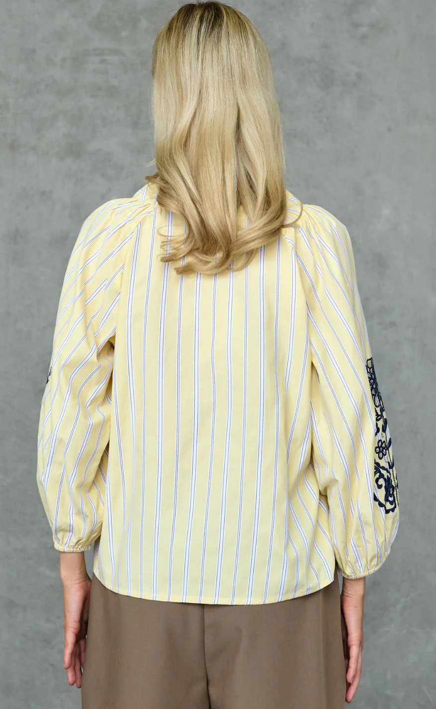 Love & Divine Bluse - Love1597 - Straw Stripes - Image 4