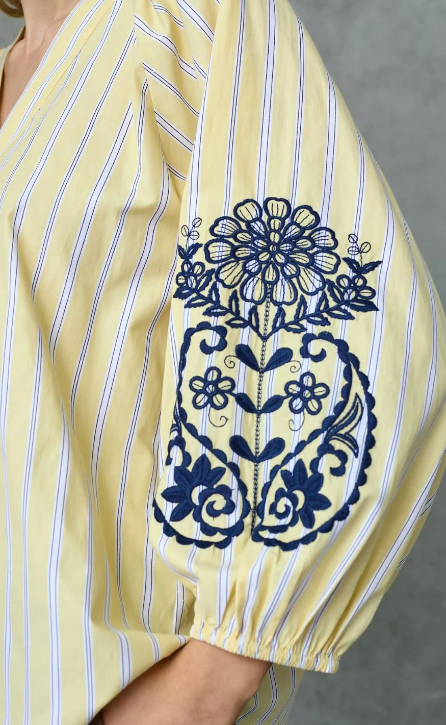 Love & Divine Bluse - Love1597 - Straw Stripes - Image 5