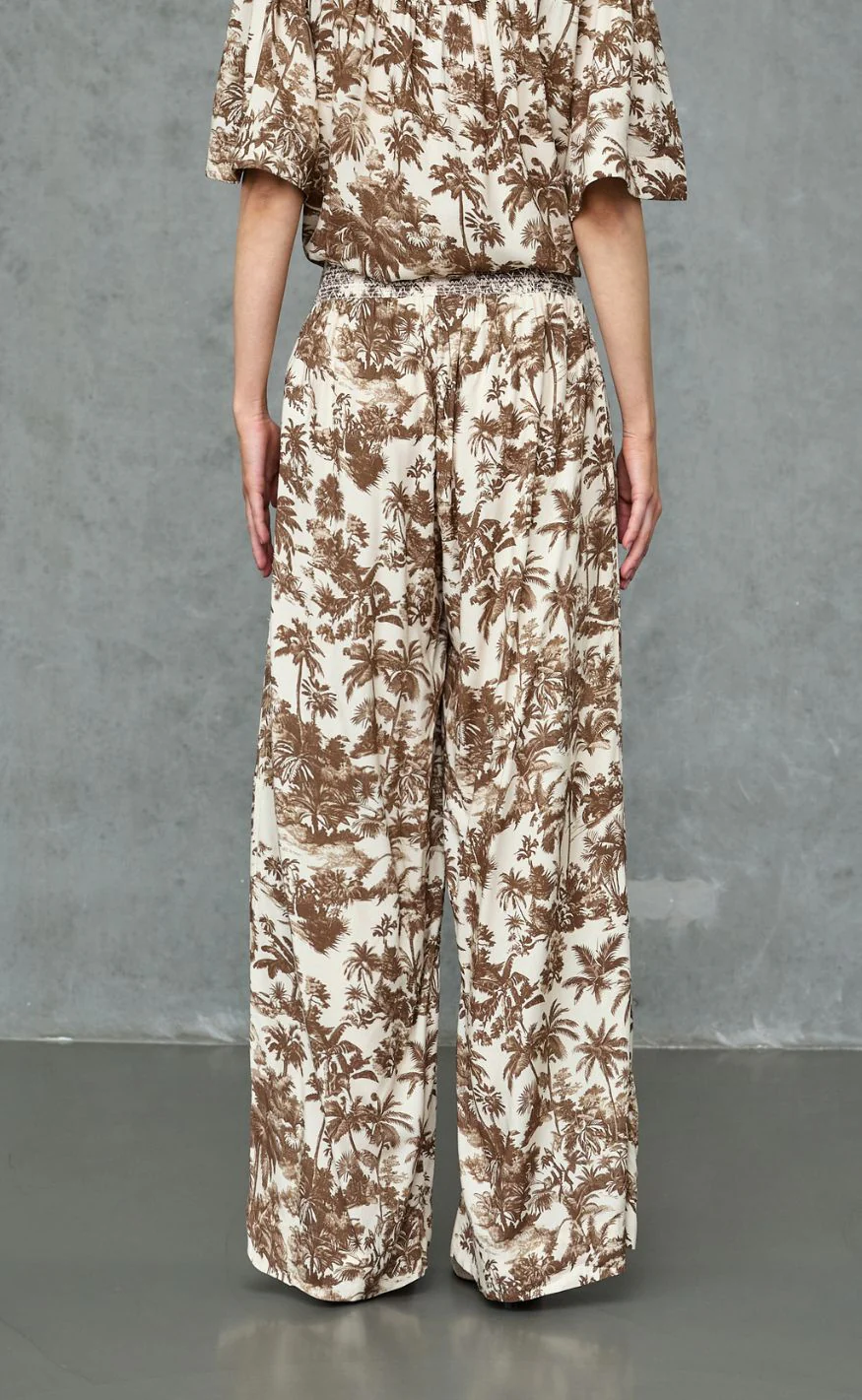 Love & Divine Bukser - Love1580 - Brown Palm - Image 3