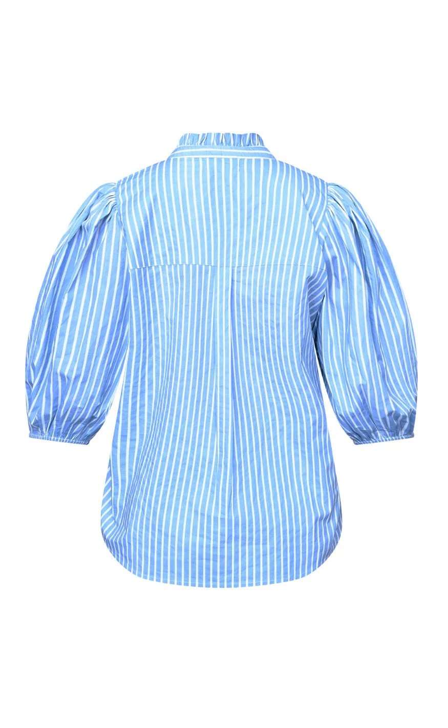 Love & Divine Skjorte - Love1448-2 - Blue Stripes - Image 4