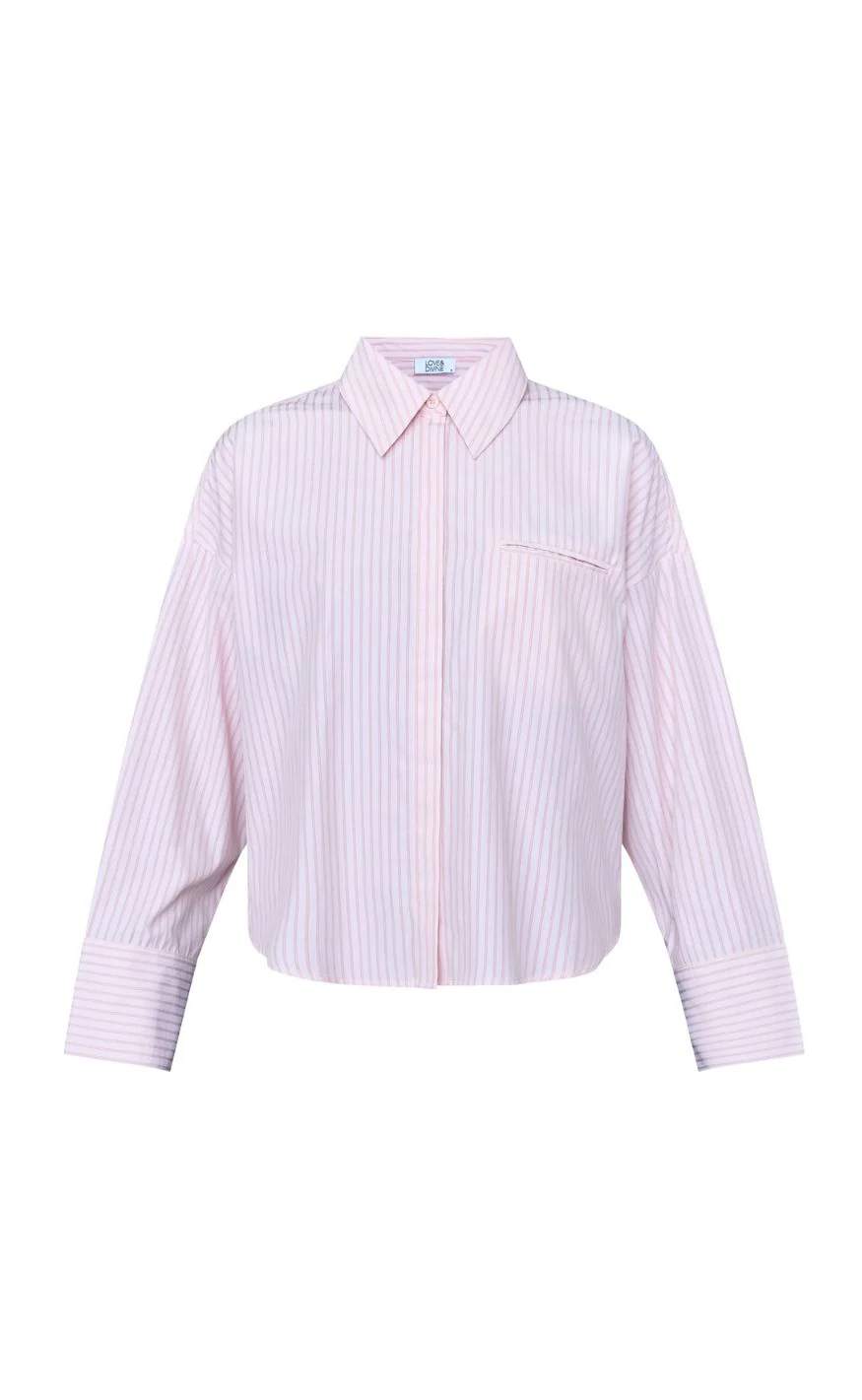 Love & Divine Skjorte - Love1495-1 - Cloud Pink Stripe - Image 3