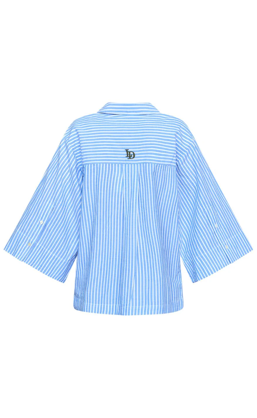 Love & Divine Skjorte - Love1562 - Blue Stripe - Image 8