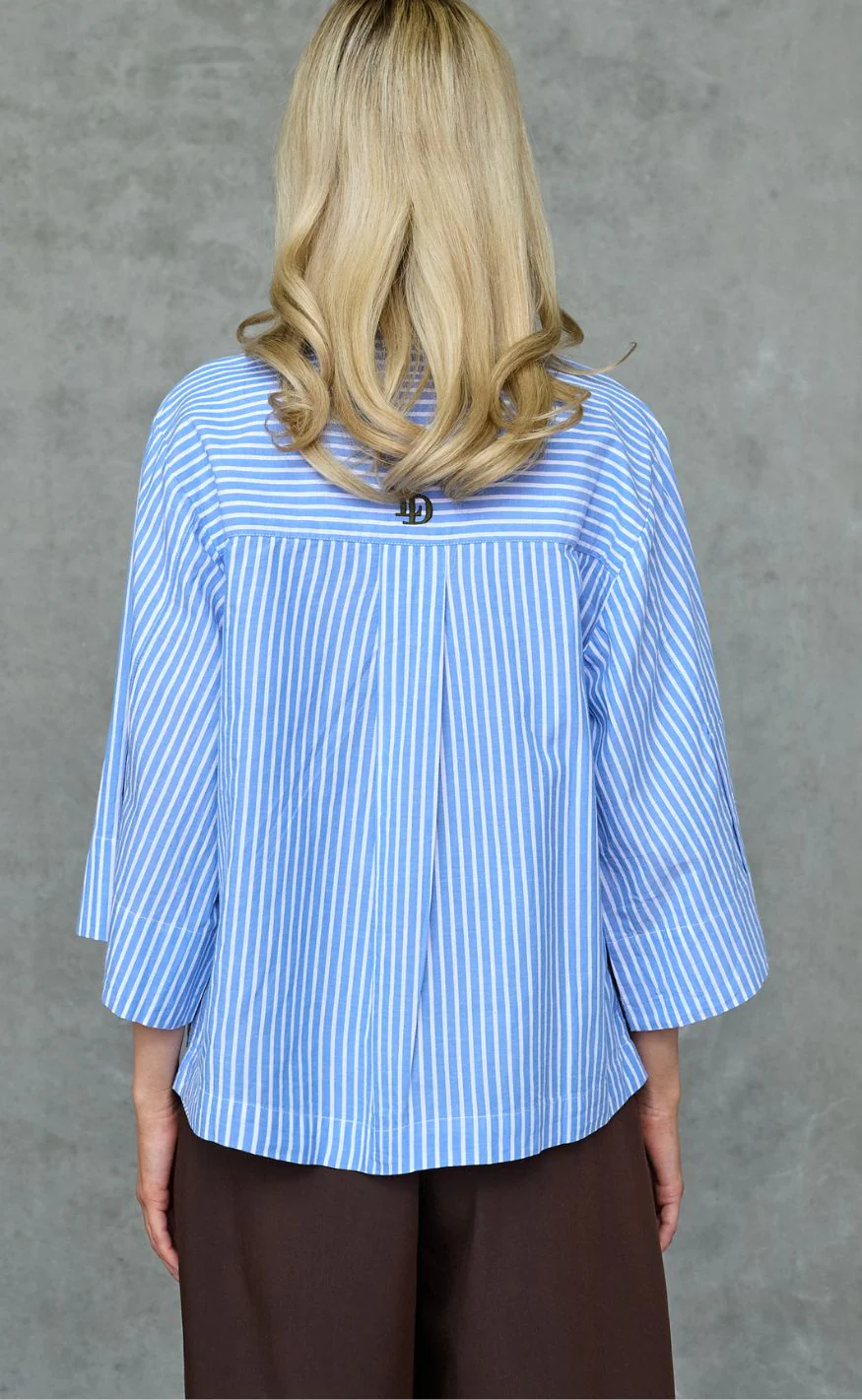 Love & Divine Skjorte - Love1562 - Blue Stripe - Image 9