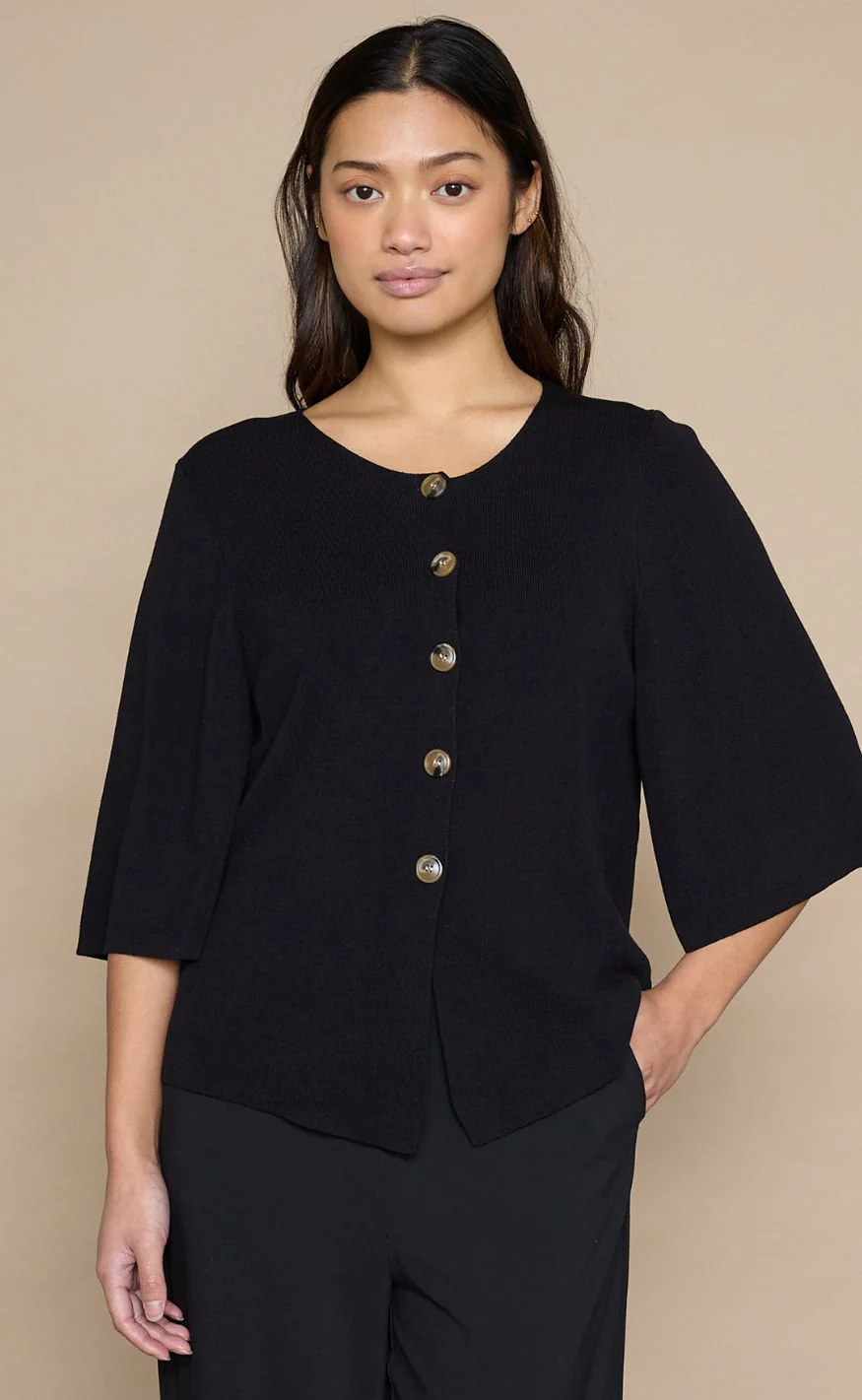 Love & Divine Cardigan - Love1490 - Black - Image 2