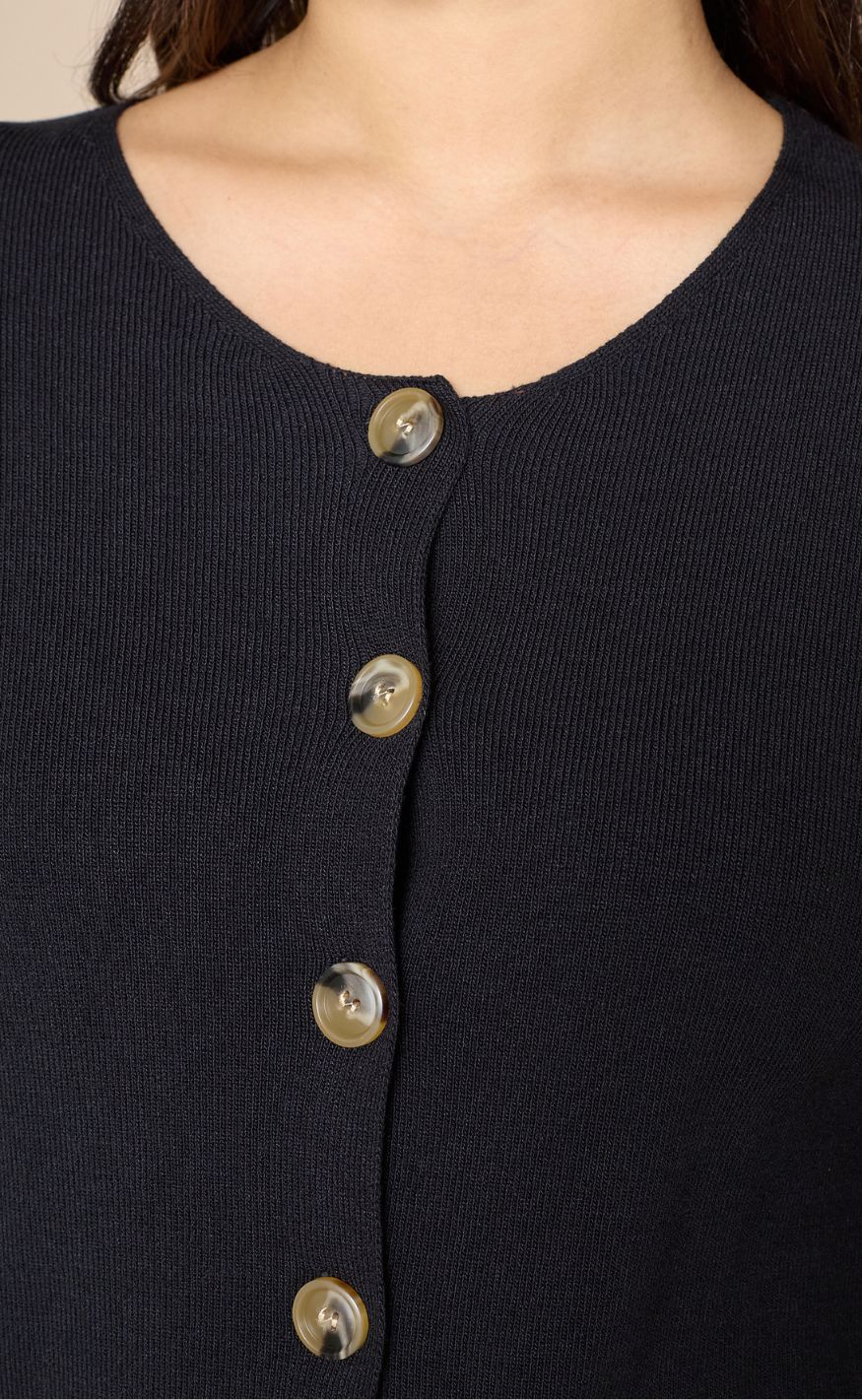 Love & Divine Cardigan - Love1490 - Black - Image 5