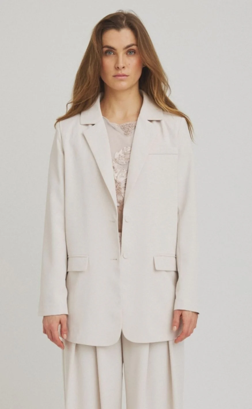 Luxzuz Blazer - Sussan - White Sand - Image 2
