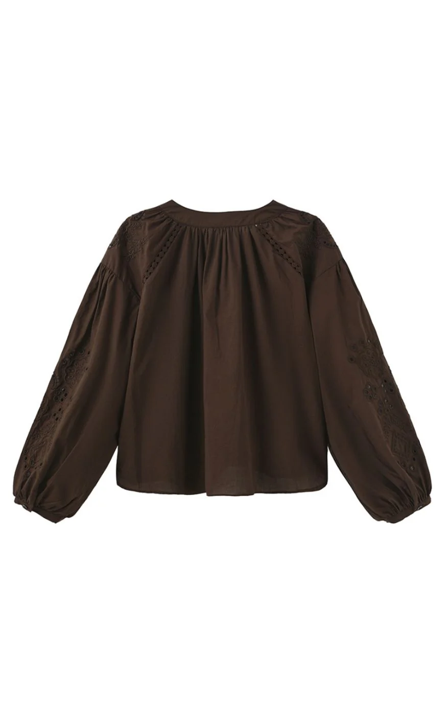 Luxzuz Bluse - Alis - Dark Brown - Image 2